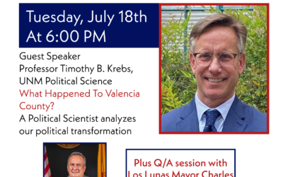 July General Meeting Featuring Professor Timothy B. Krebs