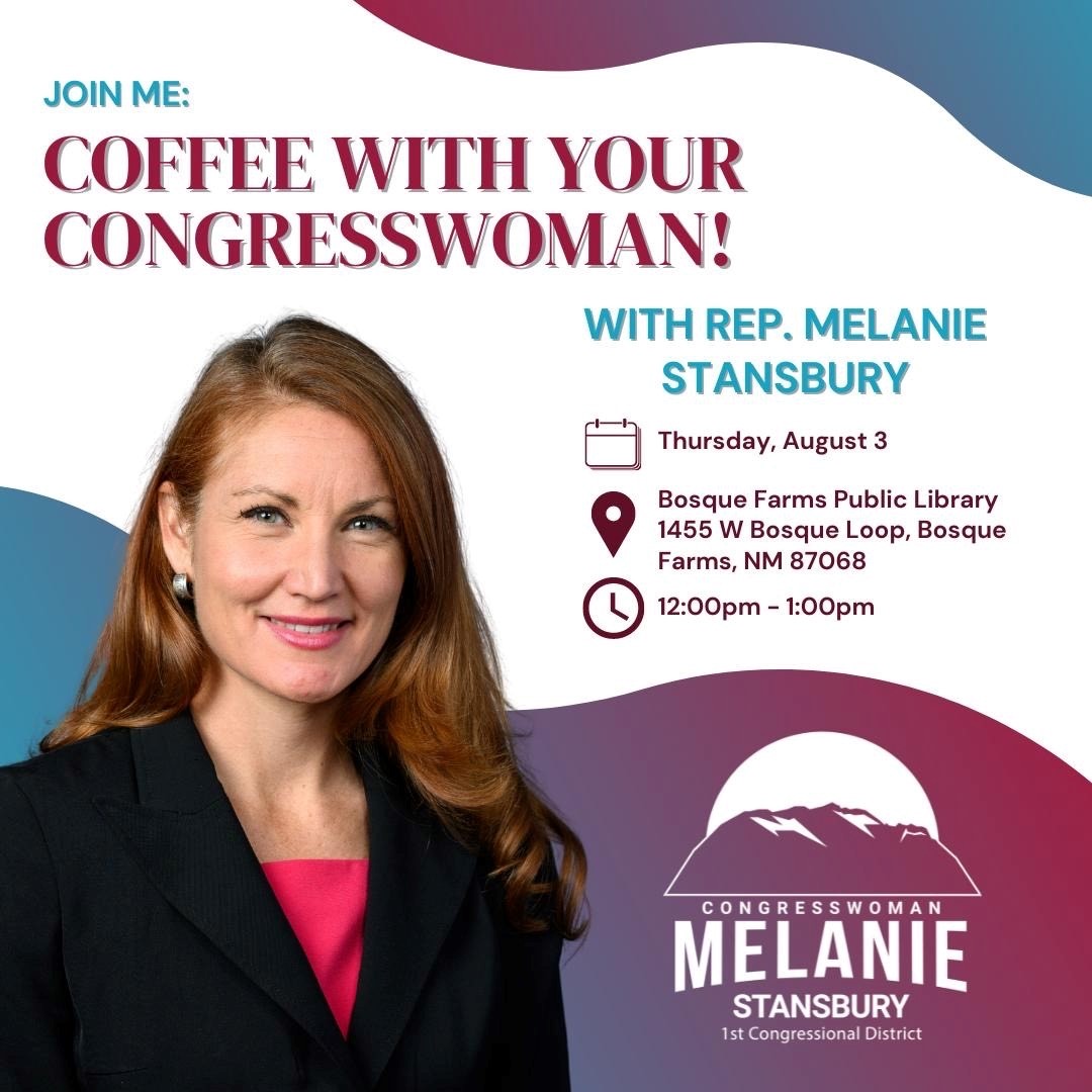 Coffee With Your Congresswoman! - Democratic Party of Valencia County